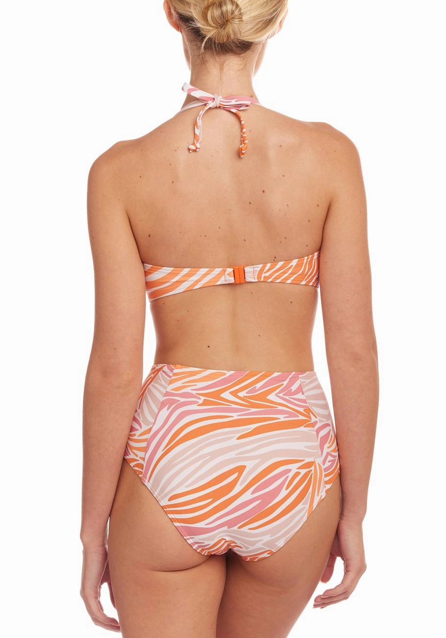 LASCANA Women's Zebra Print Bandeau Bikini Top