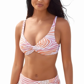 LASCANA Women's Zebra Print Underwire Bikini Top