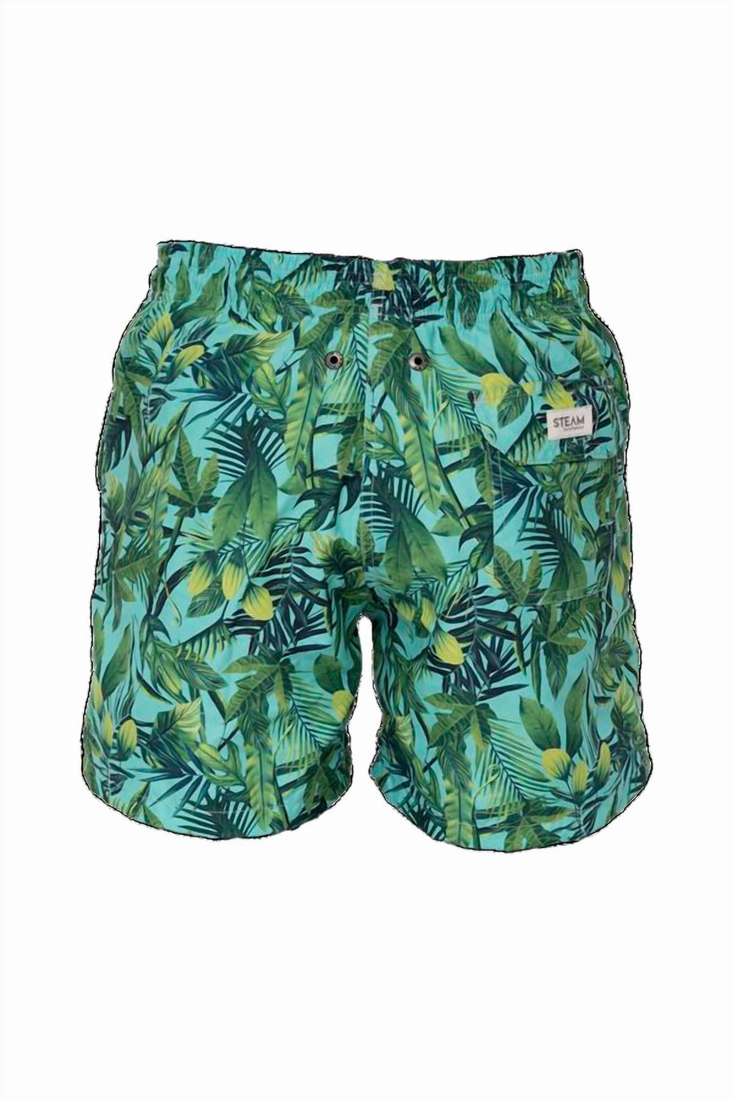Leaves Swim Trunk In Green