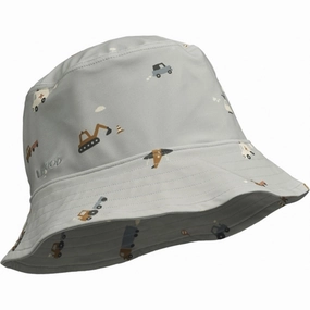 Liewood Matty Stripe Sunhat Vehicles/Dove Blue Mix