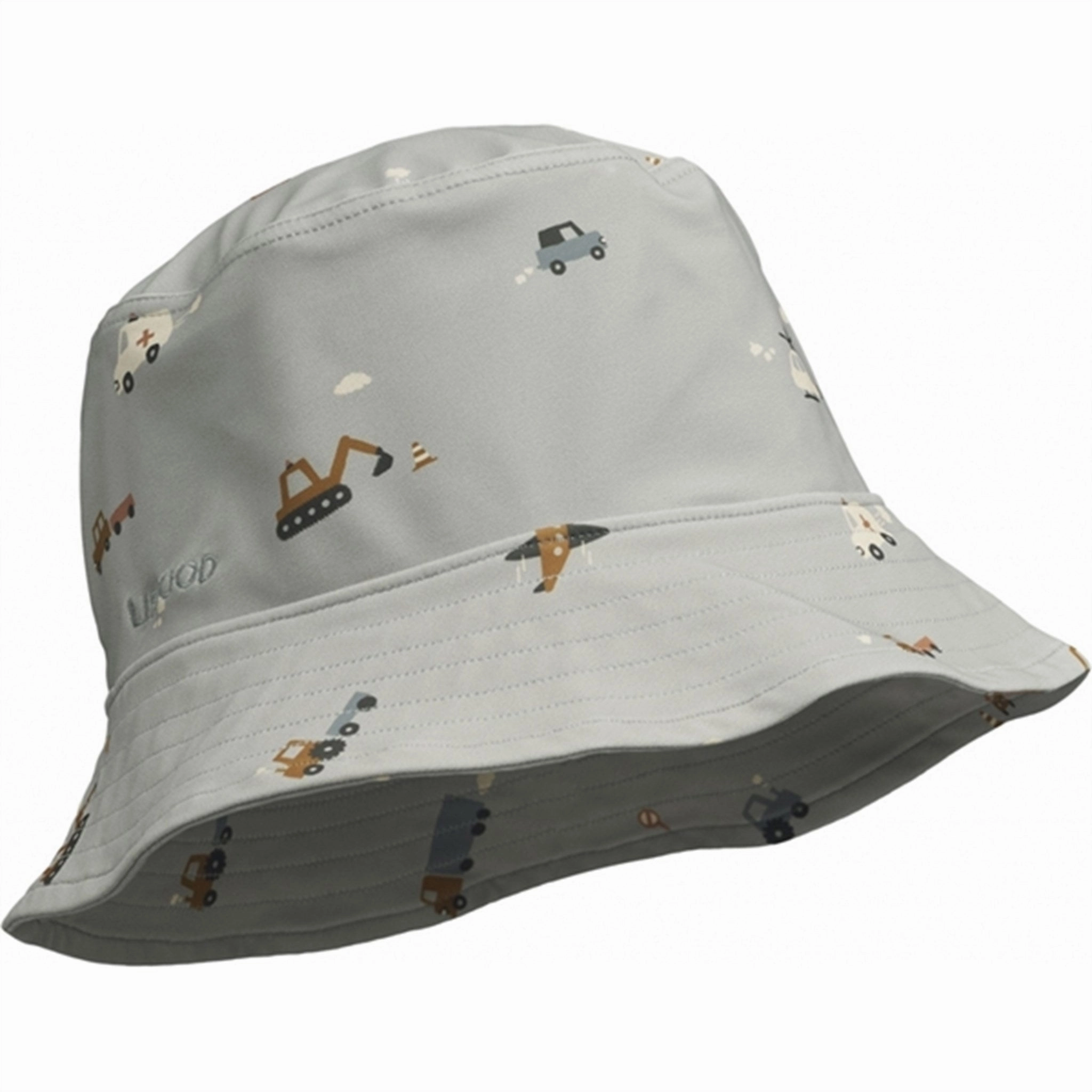 Liewood Matty Stripe Sunhat Vehicles/Dove Blue Mix