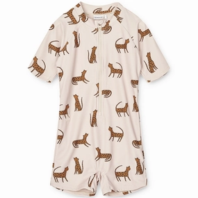 Liewood Max UV Swim Jumpsuit Leopard Sandy