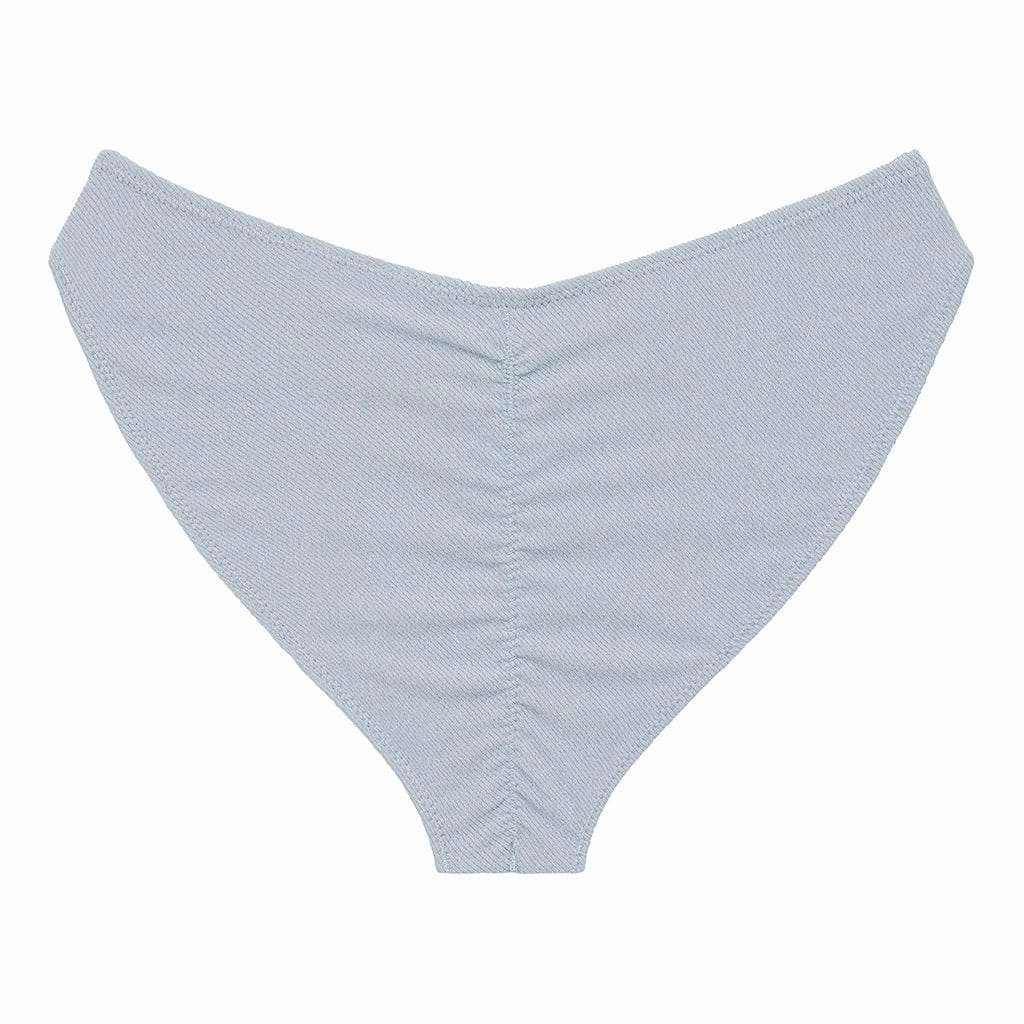 Light Denim Added Coverage Lulu (Zig-Zag Stitch) Bikini Bottom