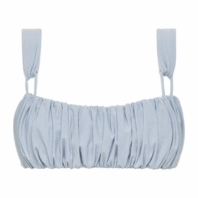 Light Denim Victoria Bikini Top