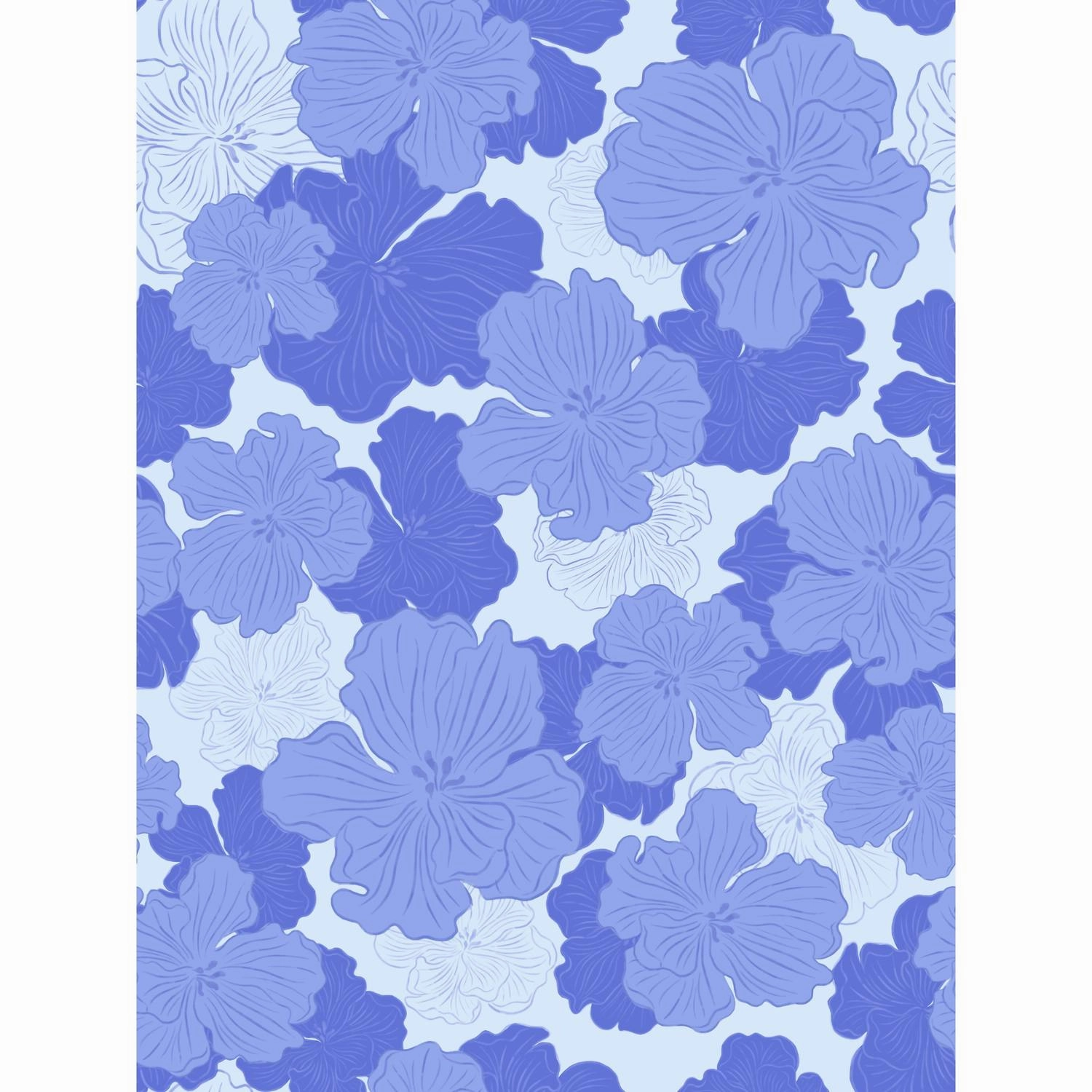 Lila Bikini Bottom In Blue Floral
