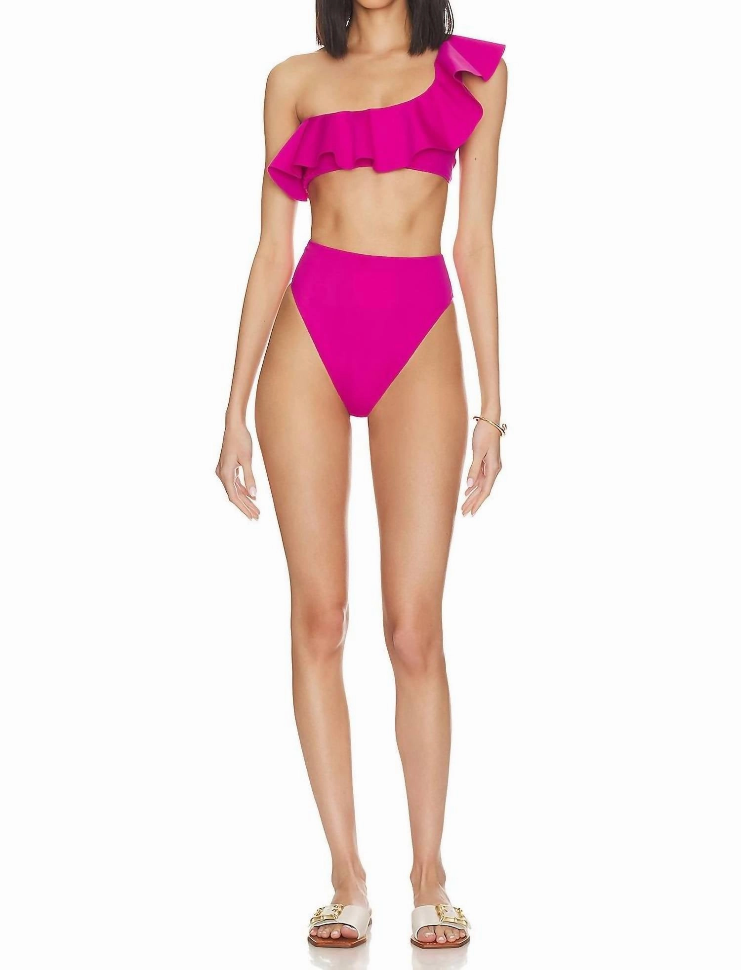 Mae Bikini Top In Magenta