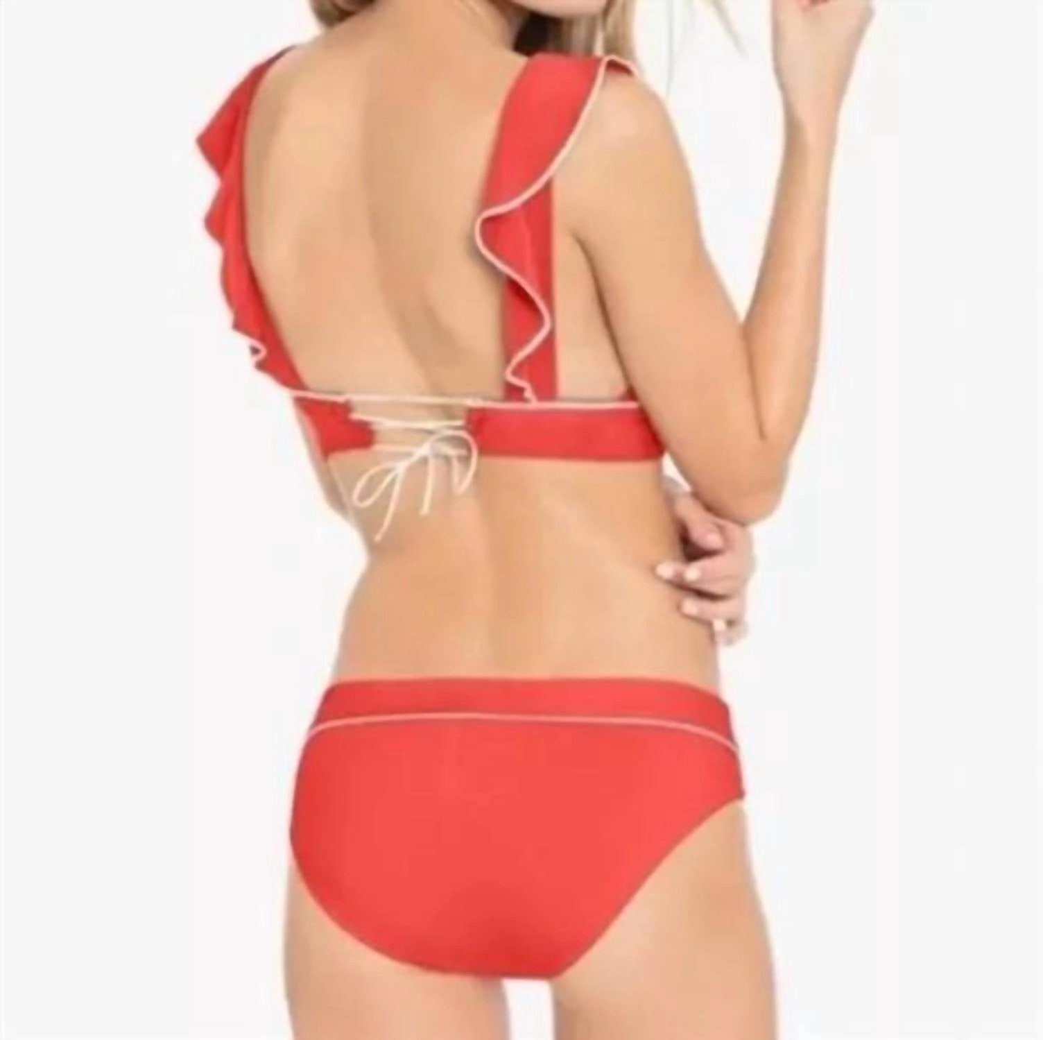 Malia Banded Edge Bottom In Pimento