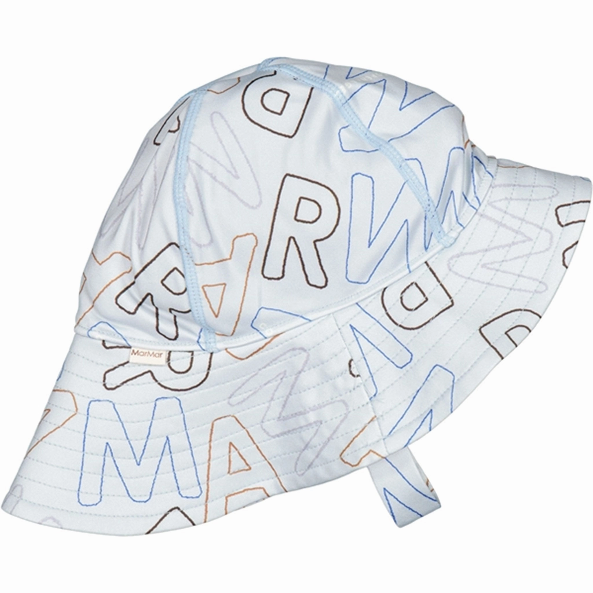 MarMar Logo Outline Alba Splash Long UV Sun Hat