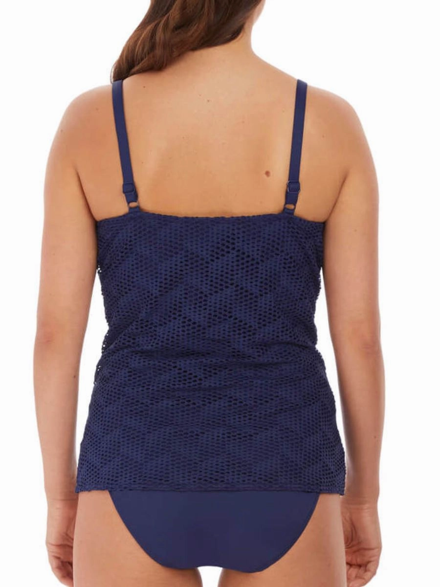 Marseille Bardot Gathered Full Cup Tankini - Twilight