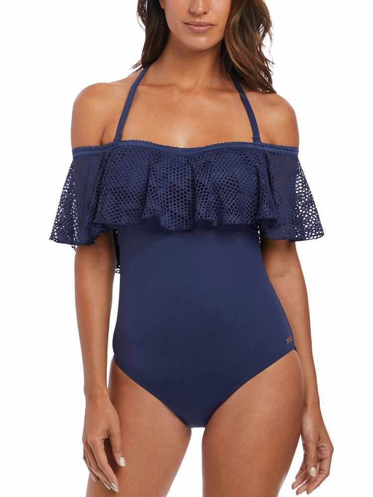 Marseille Bardot Swimsuit - Twilight