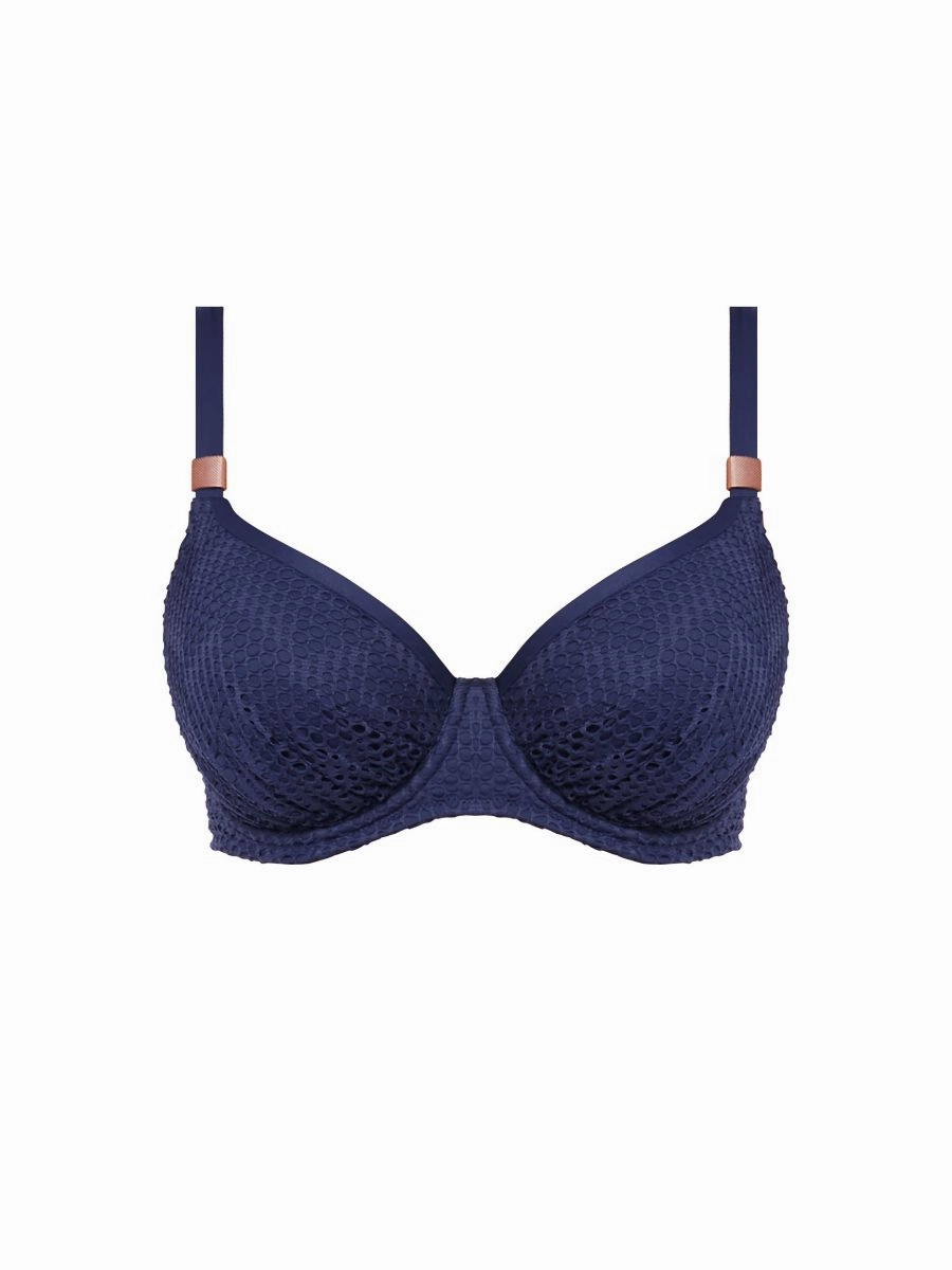Marseille Gathered Full Cup Bikini Top - Twilight