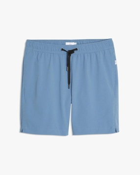 Men Charles 7" Swim Trunks In Insignia Blue Moonlight Micro Stripe