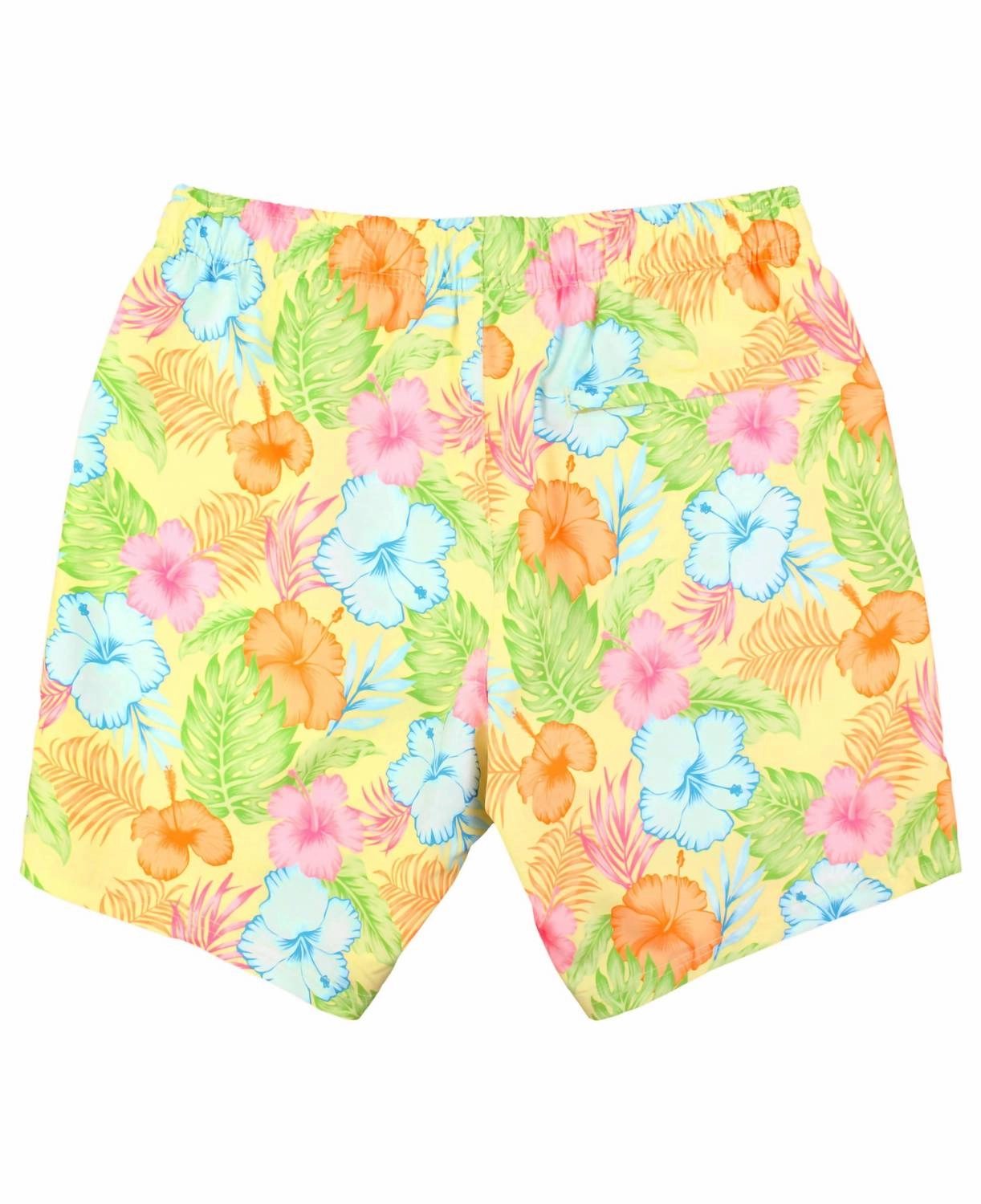 Men's Happy Hula Swim Trunks In Yellow