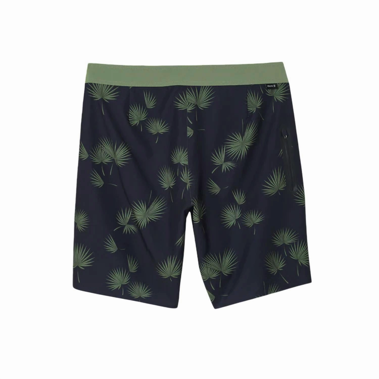Men's Passage Primo 18" Fronds Boardshorts In Dark Navy