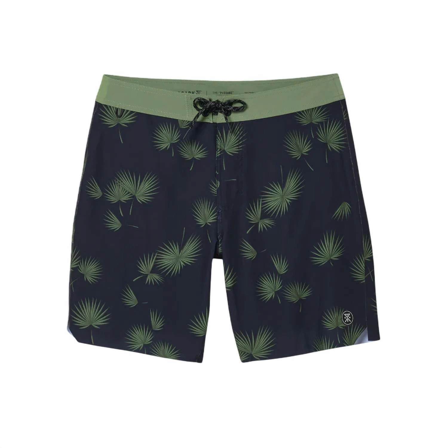 Men's Passage Primo 18" Fronds Boardshorts In Dark Navy