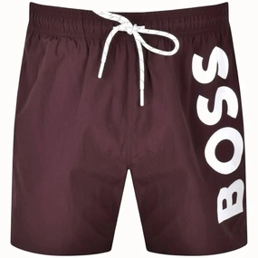 Men's Standard Octopus Swim Trunk In Eggplant