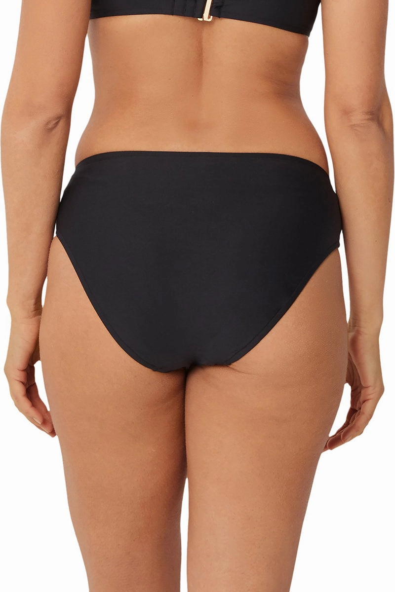 Mid Rise Ruched Pant Black