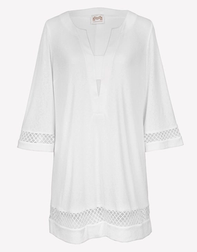 Midi Tunic - Silk White