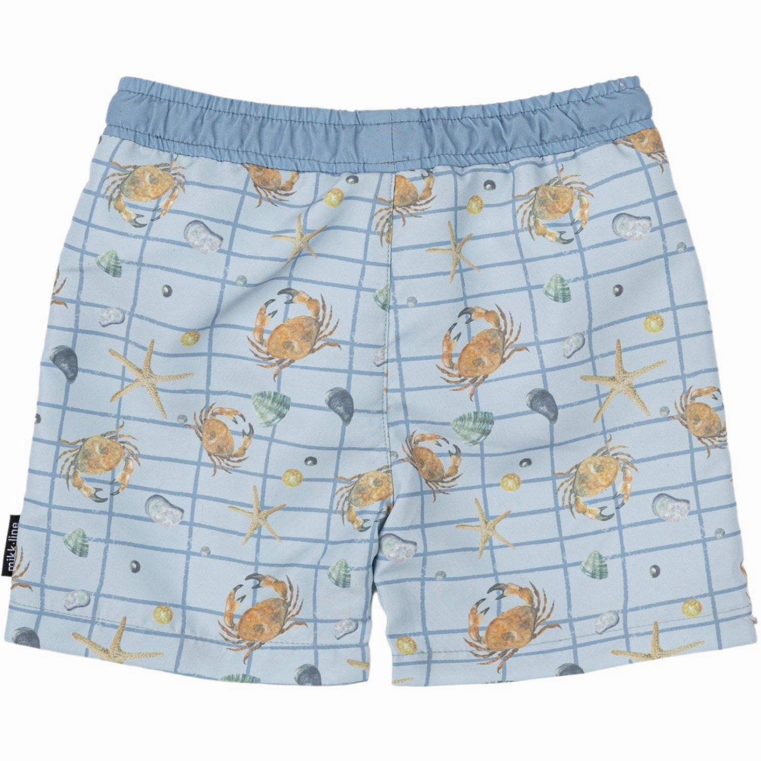 Mikk-Line Faded Denim AOP Swim Shorts