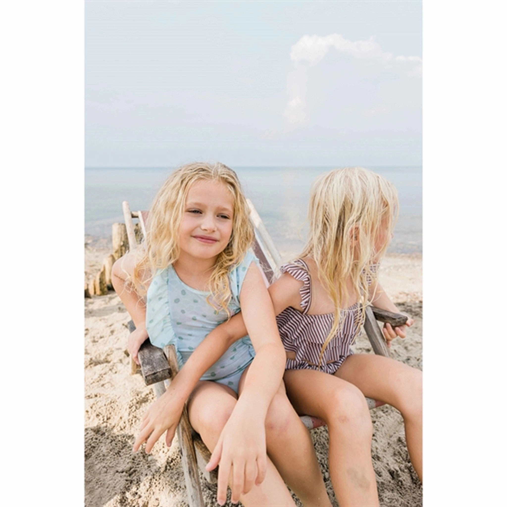 MINI A TURE Delicia Printed UV50 Swim Suit Green Sea Turtle