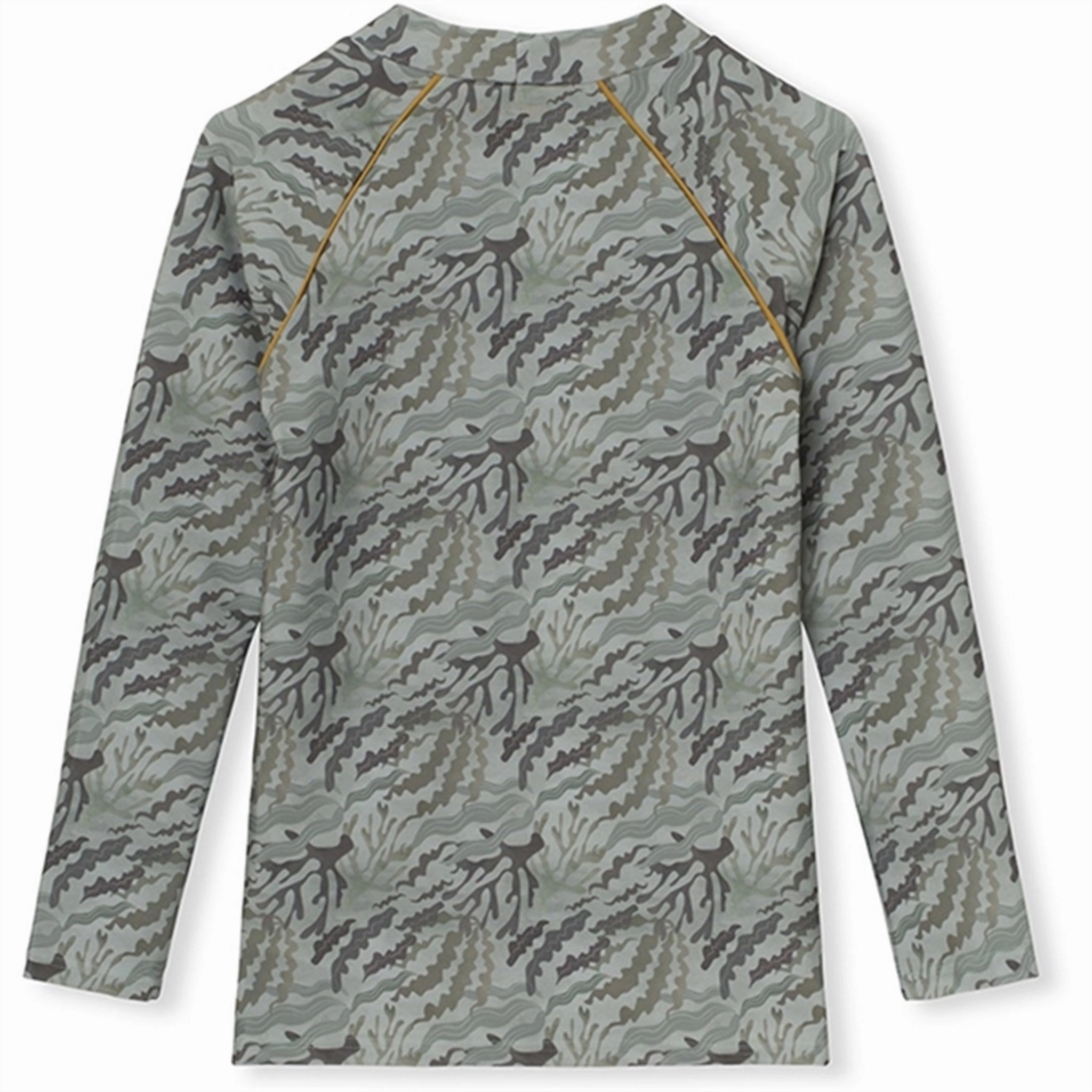 MINI A TURE Gani Printed UV50 Swim Top Sea Weed Camo