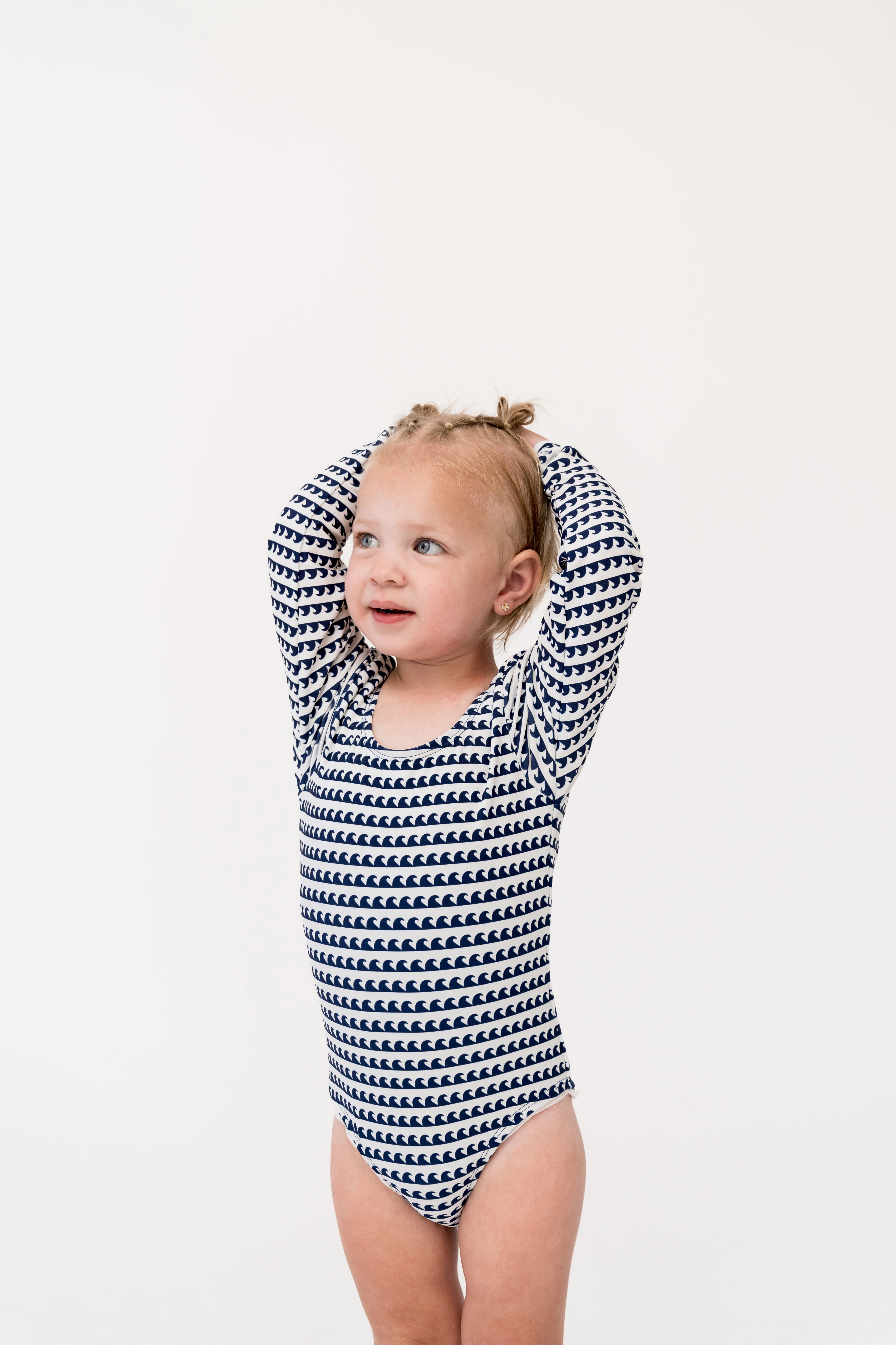 Mini Surfer Girl One Piece | Navy Wave