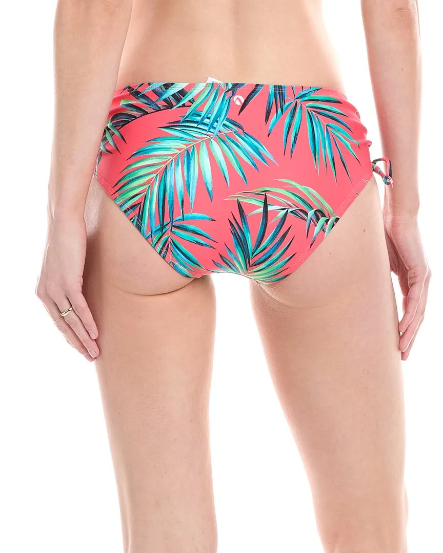 Next Destination Mid-Rise Ruched Bikini Bottom