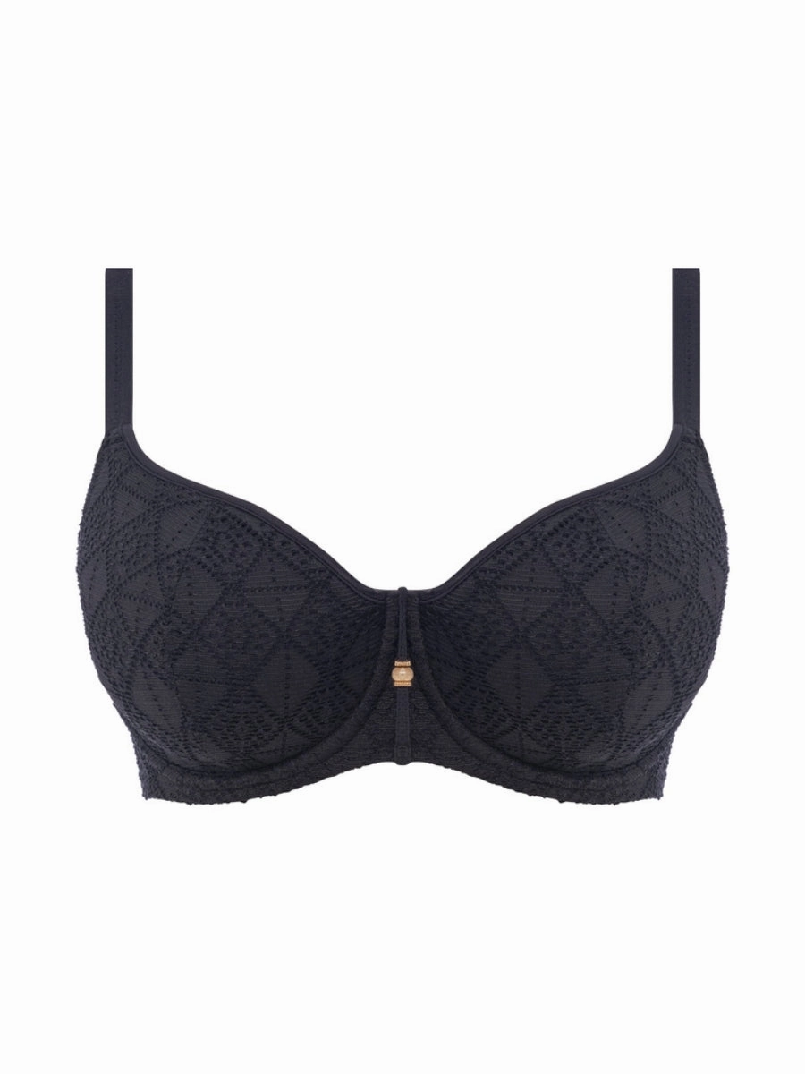 Nomad Nights Sweetheart Bikini Top - Black