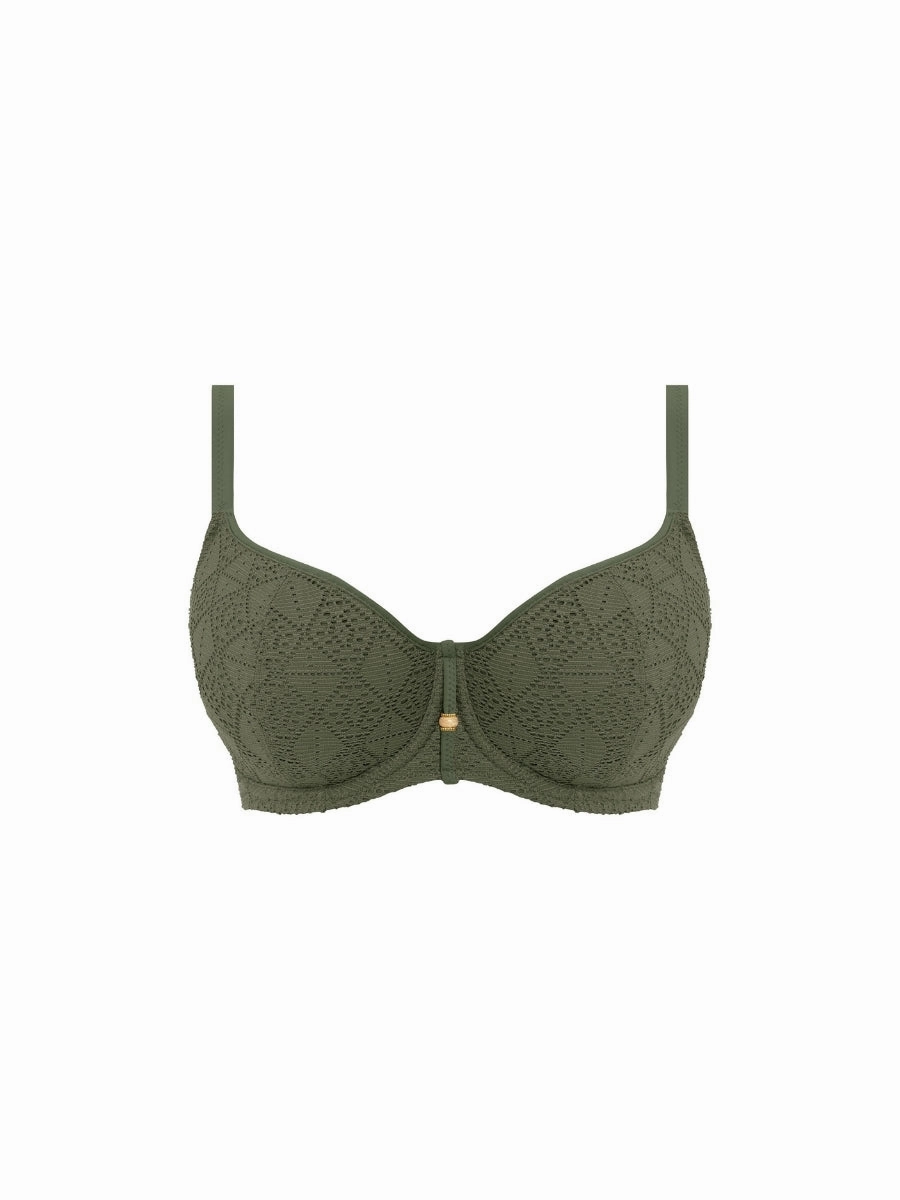 Nomad Nights Sweetheart Bikini Top - Sage