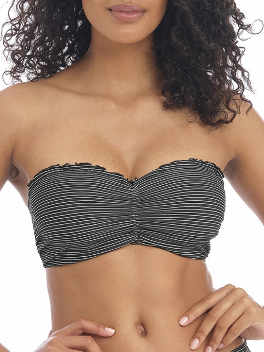 Ocean Calling Bandeau Bikini Top - Midnight
