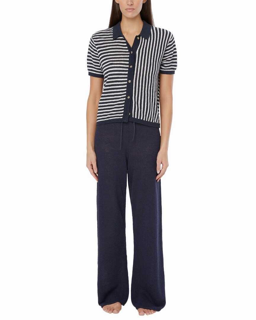 Onia Linen Knit Button Up