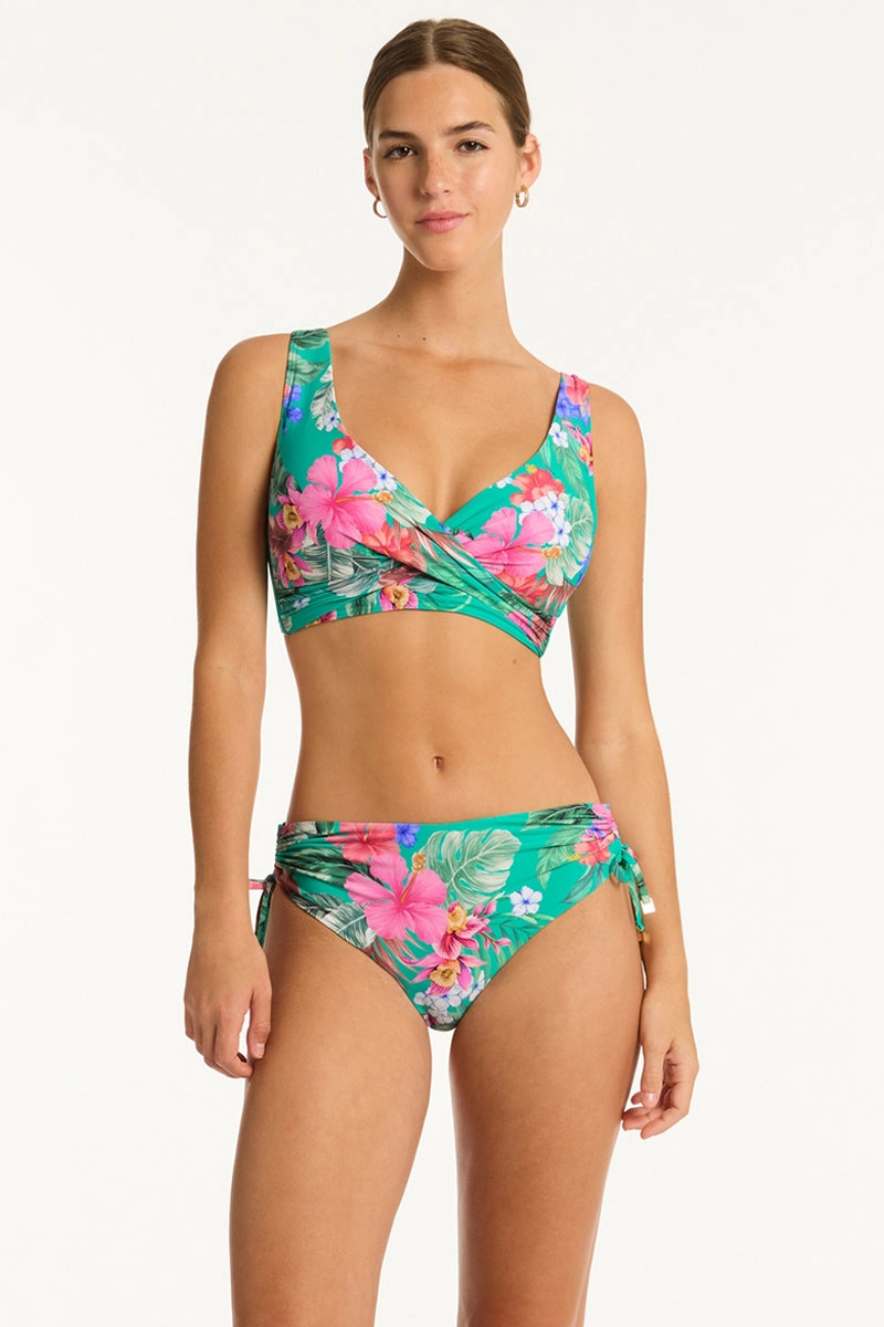 Pacifico Cross Front Multifit Bra Top