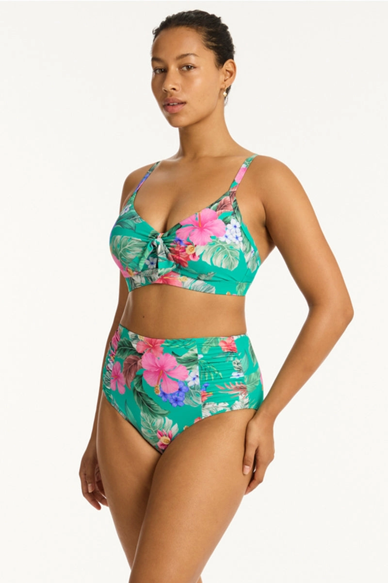 Pacifico High Waist Gathered Side Pant