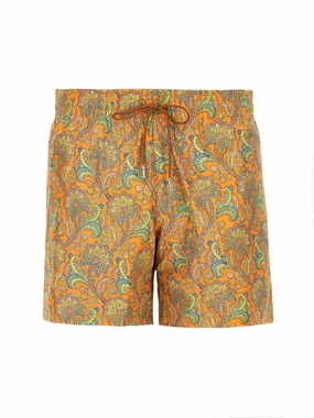 Paisley Pattern Swimsuit With Elastic Waistband