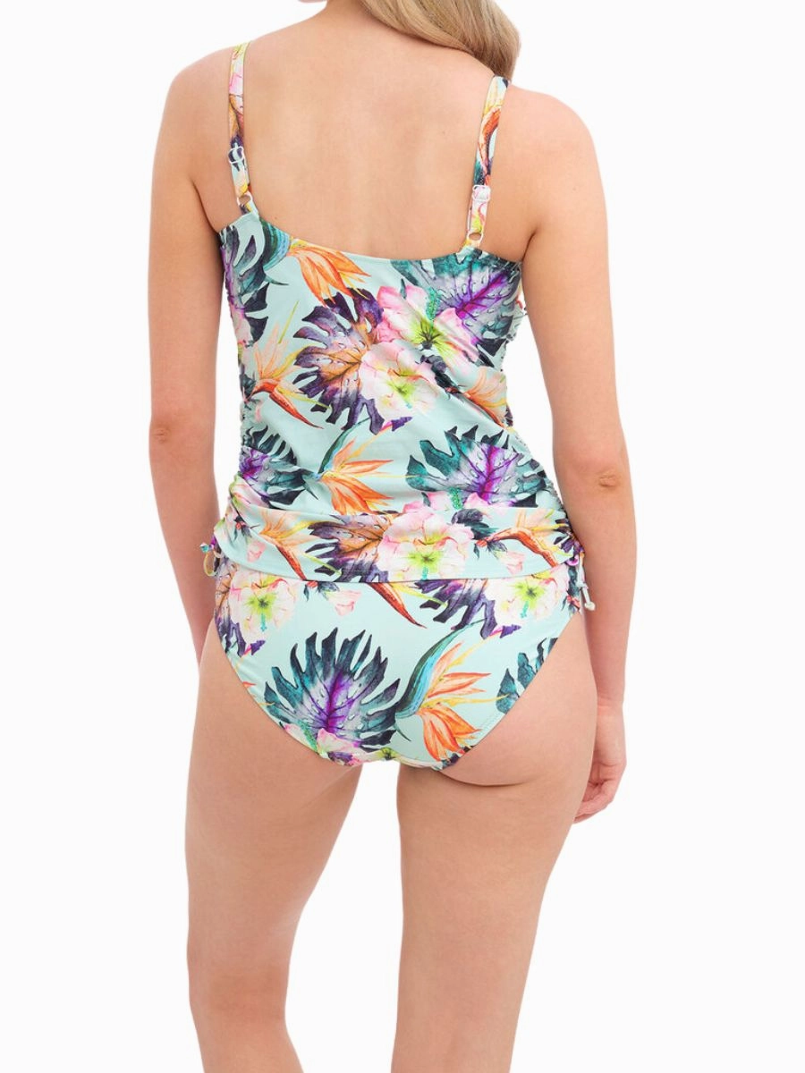 Paradiso Adjustable Side Tankini Top - Soft Mint