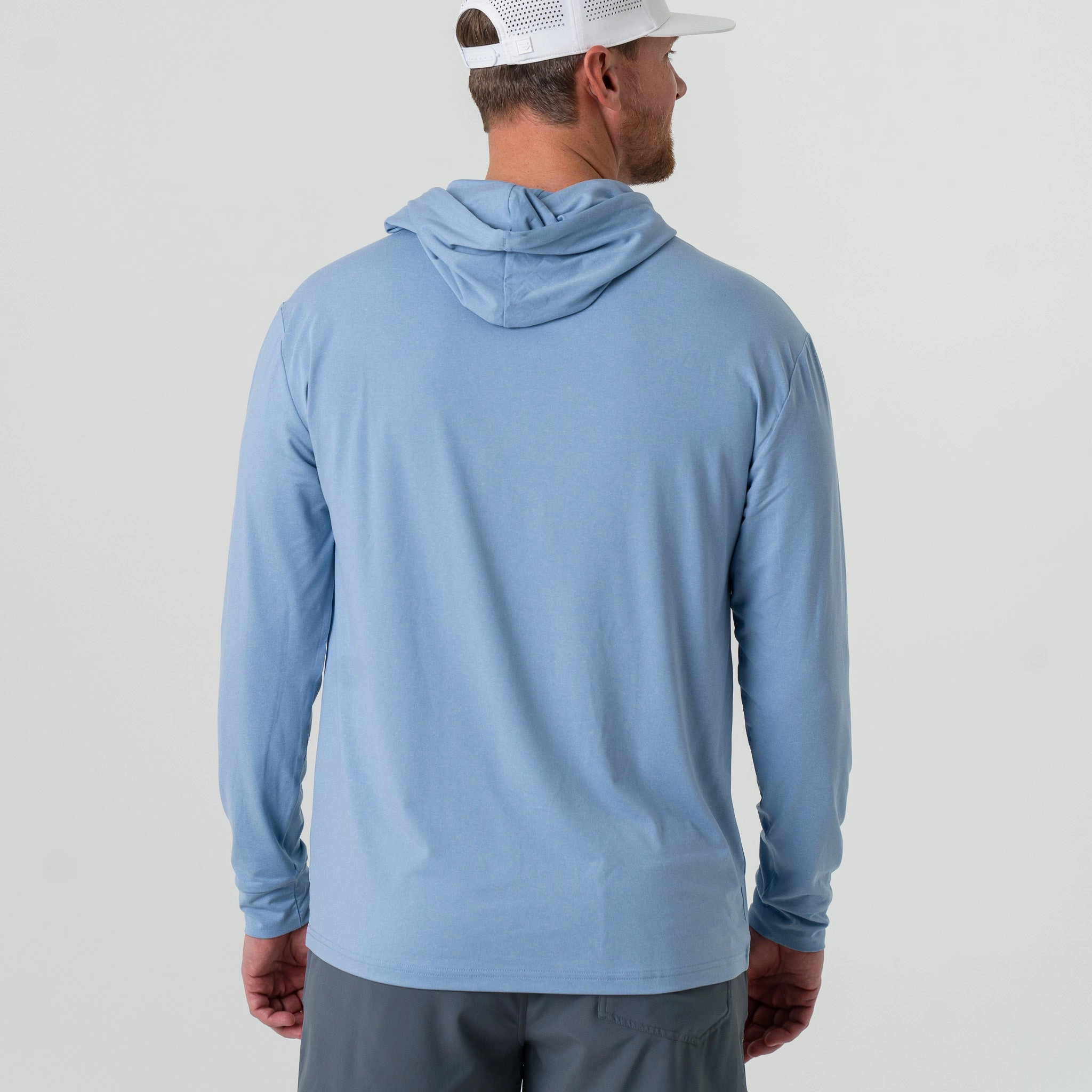 Performance Hoodie - Heather Sky Blue