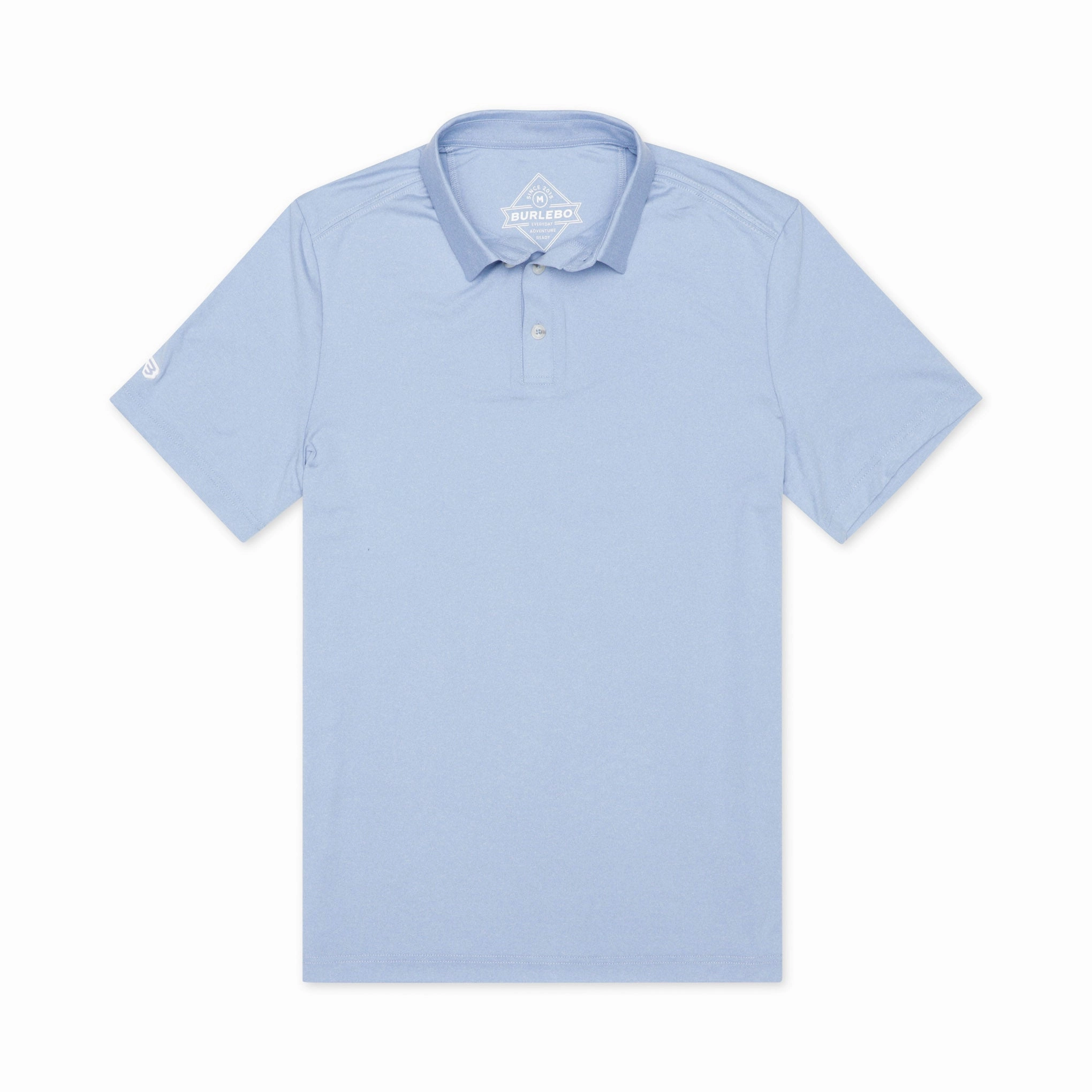 Performance Polo - Heather Sky Blue