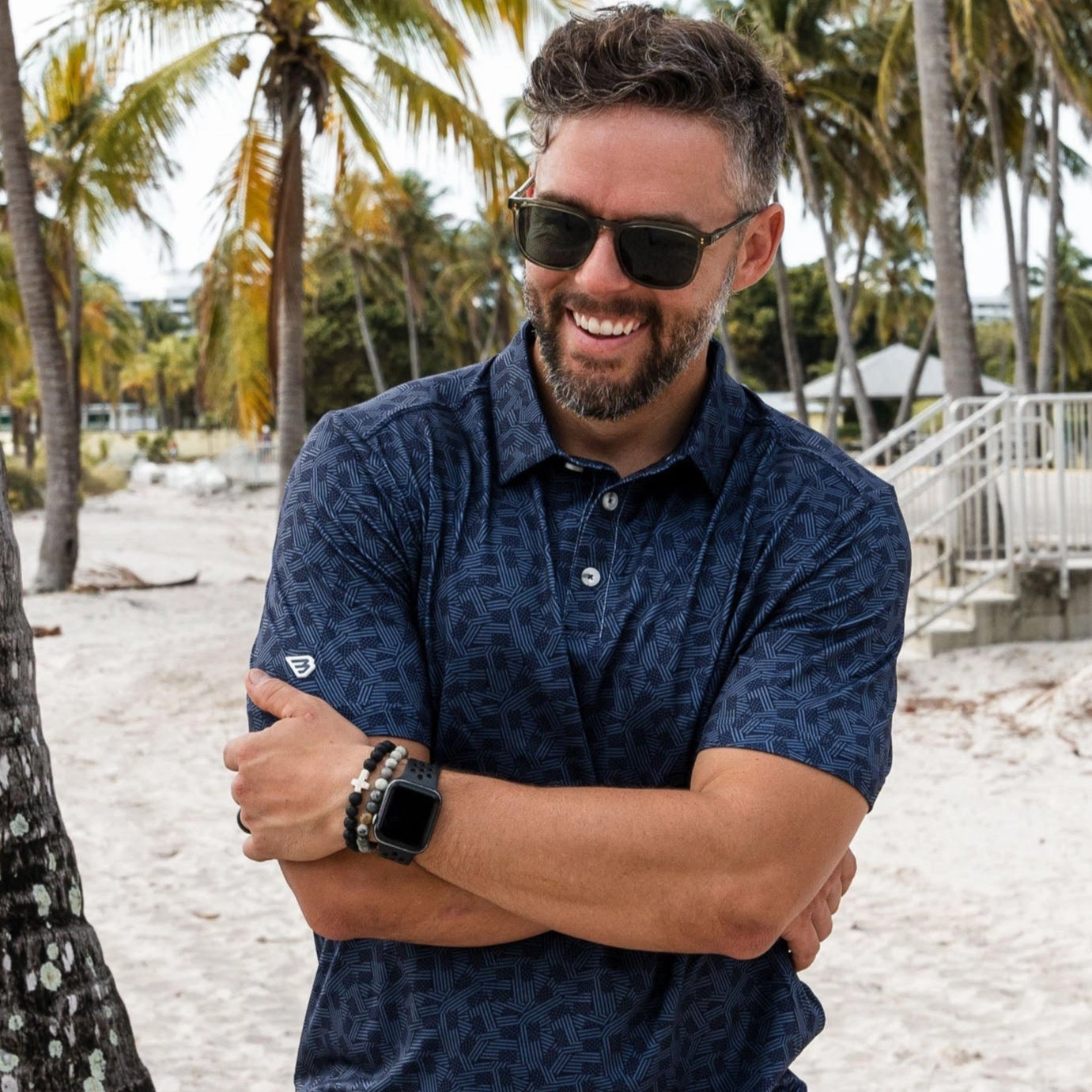 Performance Polo - Stars and Stripes - Navy