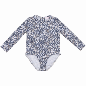 Petit Crabe Empress B Peeter Pan Collar Swimsuit L/S - Made With Liberty Fabric