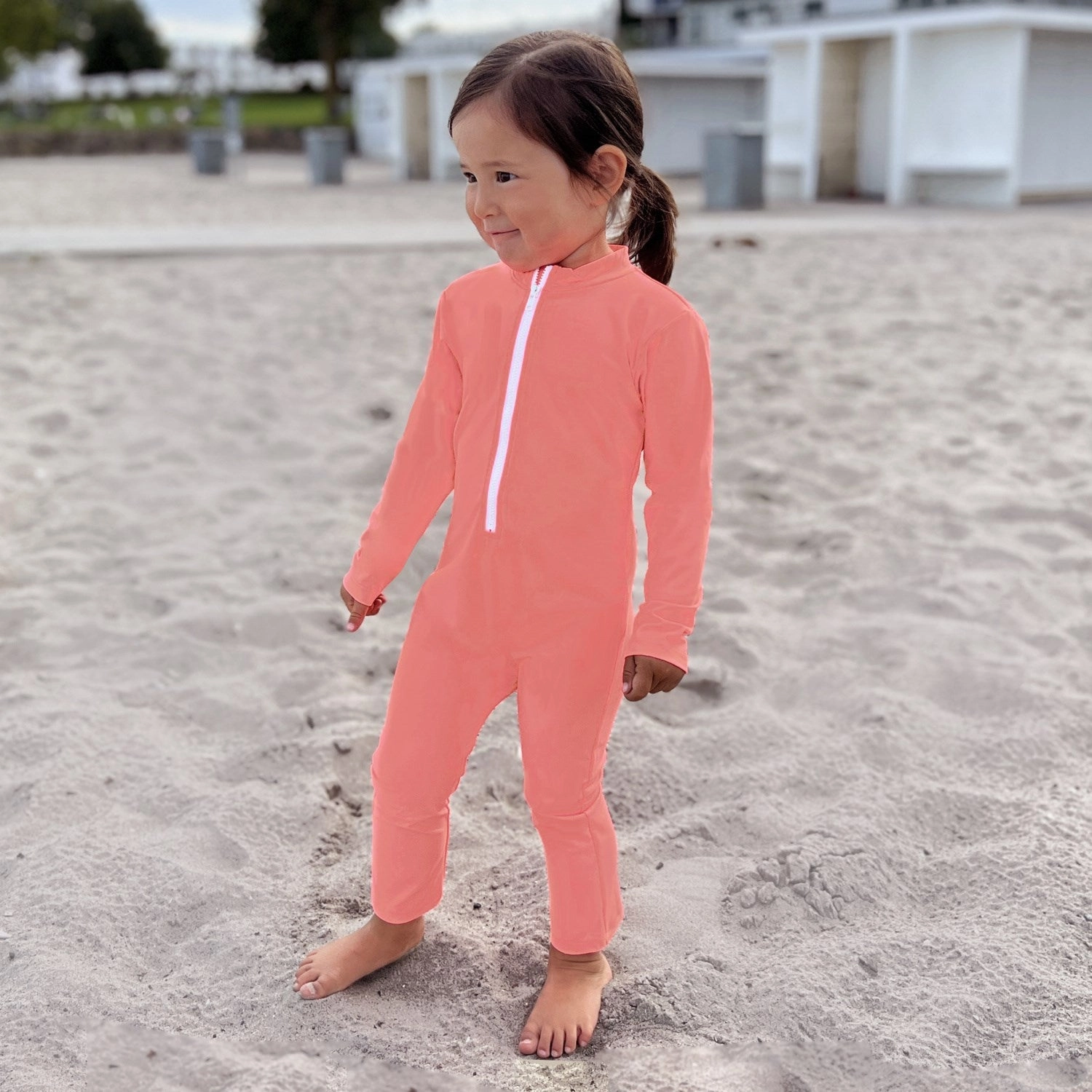 Petit Crabe Tropicana Lou Heart Sunsuit L/S