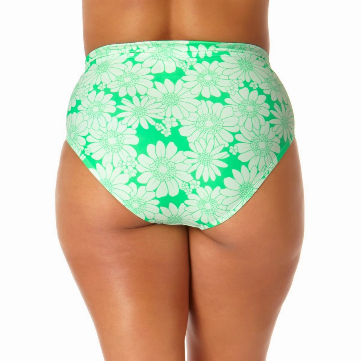 Plus Womens Floral Print Summer Swim Bottom Separates