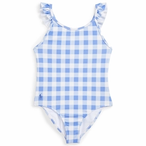Polo Ralph Lauren Girl Swimwear Suit Blue Mu