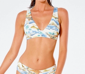Postcards Deep V Top In Multi