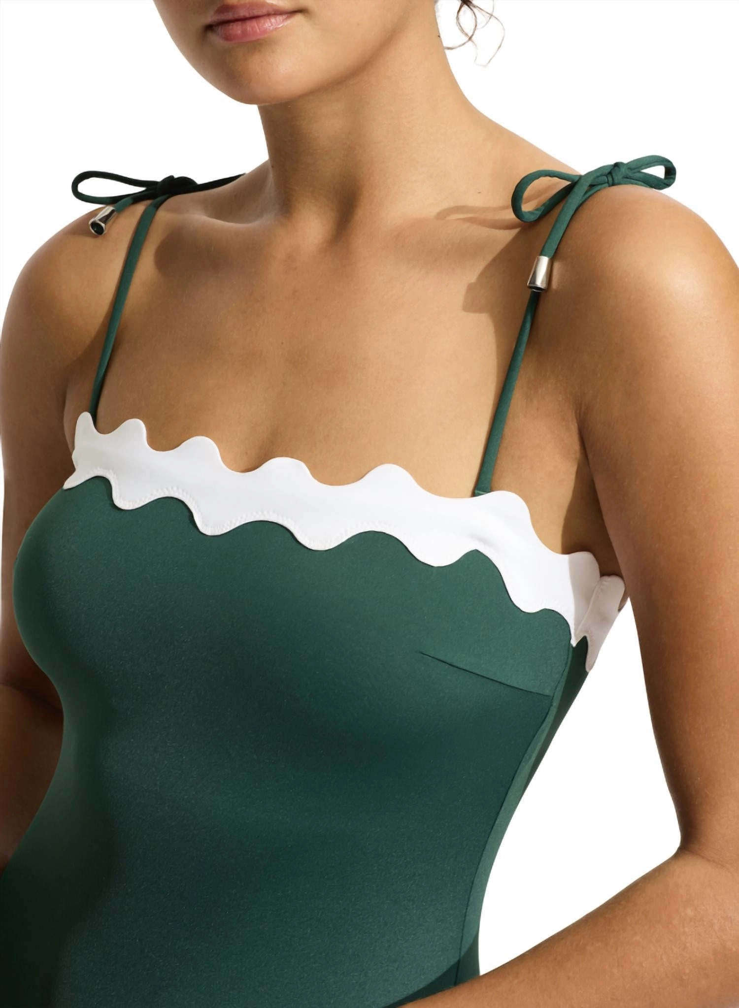 Ric Rac One Piece In Evergreen
