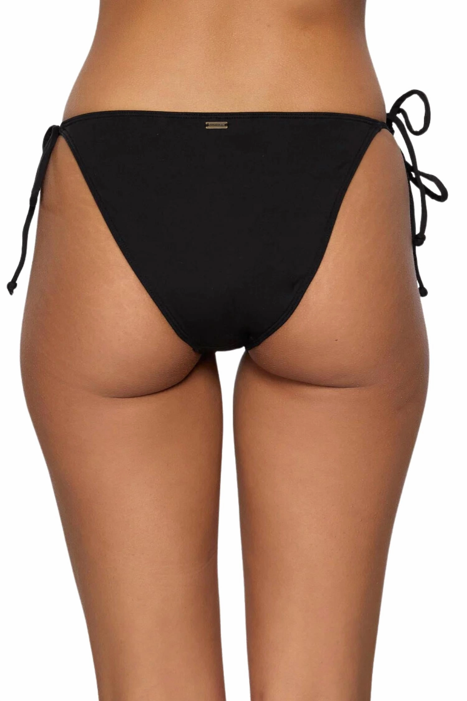 Saltwater Solids Maracas Medium Bikini Bottom In Black
