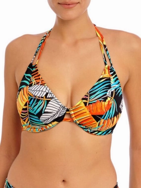 Samba Nights Halter Bikini Top - Multi