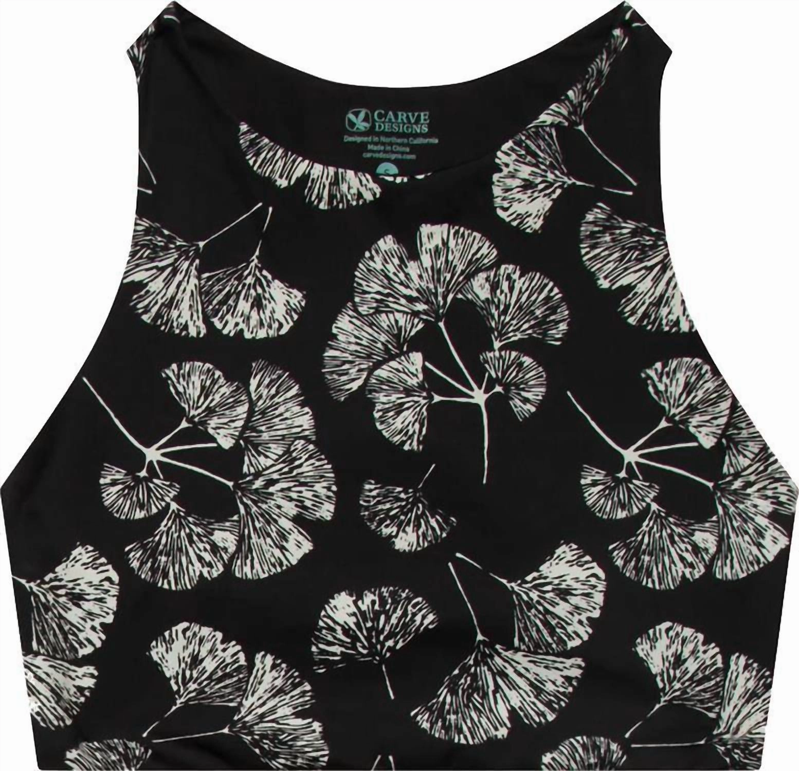 Sanitas Compression Top In Black Ginkgo