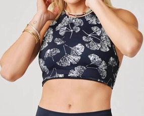 Sanitas Compression Top In Black Ginkgo