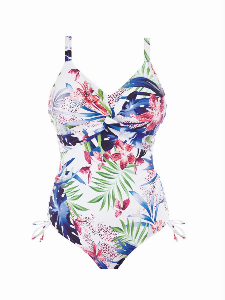 Santa Catalina Twist Front Swimsuit - Blue Depths