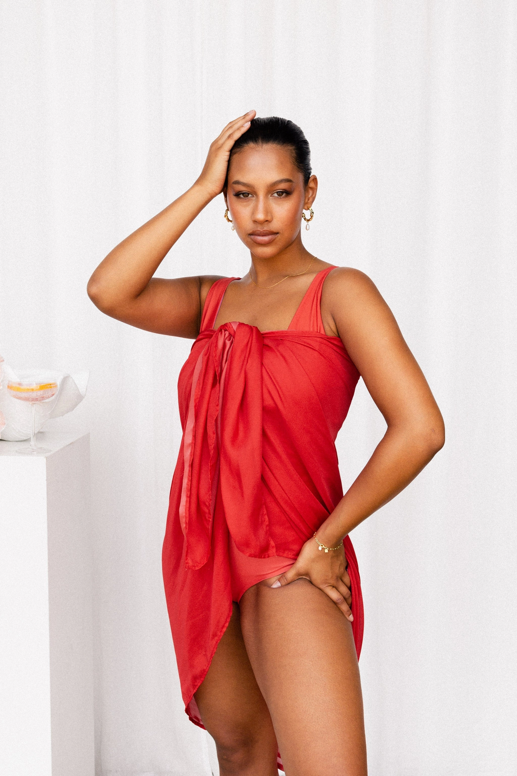 Sarong - Cosmopolitan Red